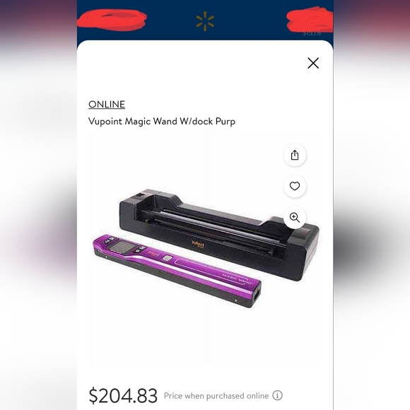 Vupoint Magic Wand Document / Photo 2-in-1 Portable Scanner & Auto-Feed Dock - Picture 4 of 16